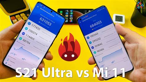 Galaxy S Ultra Vs Mi Antutu Throttle Test Youtube