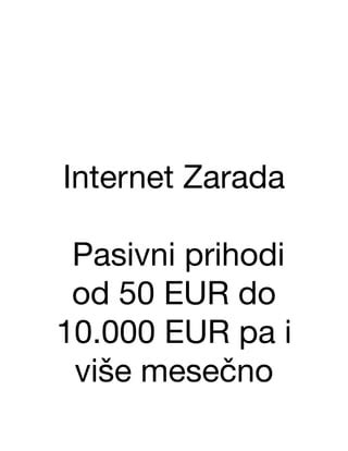 Internet Zarada PDF