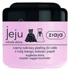 Ziaja Jeju Młoda Skóra czarny peeling cukrowy do ciała 200 ml cena