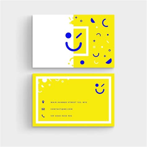 Free Vector Minimal Business Card Template