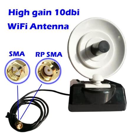 Câble Sma De 2 Mètres Antenne Wifi à Gain Éwer10dbi Avec Câble Rg Pour Forme De Radar