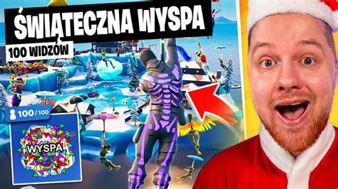 100 WIDZÓW na ŚWIĄTECZNĄ WYSPĘ w Fortnite YouTube