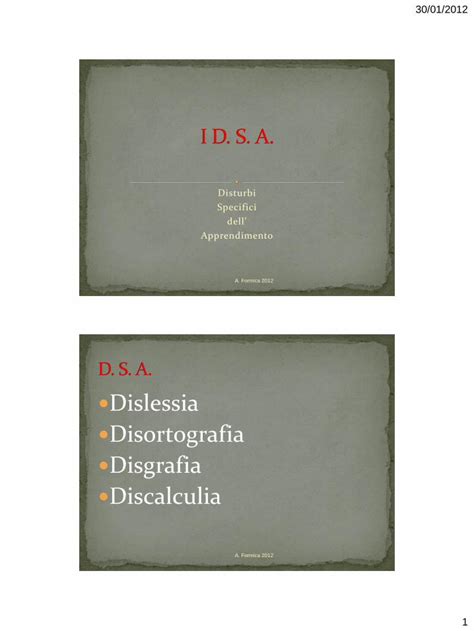 Pdf Dislessia Disortografia Disgrafia Discalculia