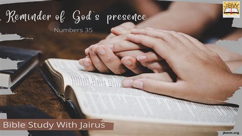 Bible Study With Jairus Numbers 35 Jairus Bible World