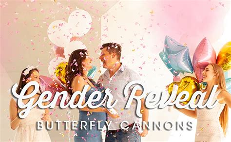 Primepure Gender Reveal Confetti Cannon Biodegradable