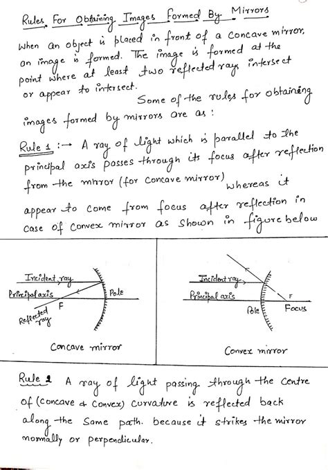 Light Reflection And Refraction Handwritten Notes Artofit