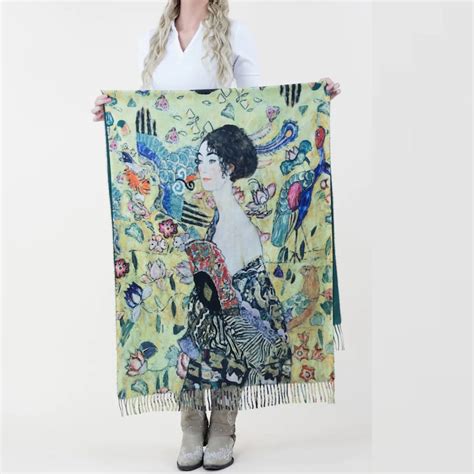 Lady With Fan Klimt Etsy