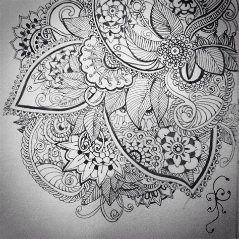 Doodle Mandala Design Art Zentangle Patterns Zentangle Art