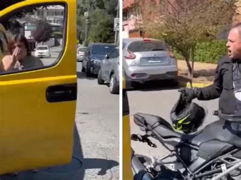 Video Motociclista Le Fractura La Nariz A Conductora De Camioneta En