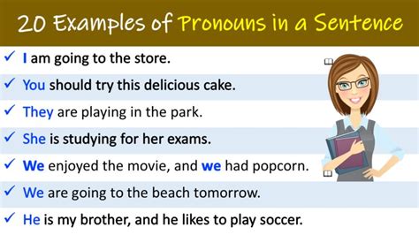 Examples Of Pronouns In A Sentence Grammareer