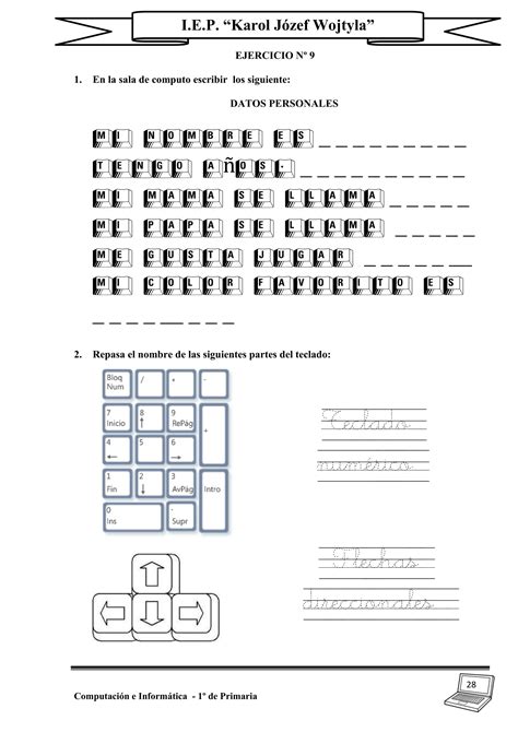 cuadernillo de informática de primera 1ª PDF