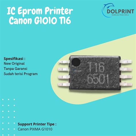 Jual IC Eprom Canon G1010 T16 IC Eeprom Reset Canon G1010 Resetter