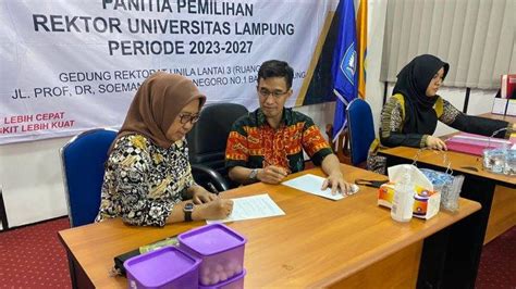 Bertambah Dua Bakal Calon Rektor Universitas Lampung Daftarkan Diri