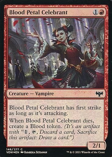 駿河屋 146277 C ：【foil】blood Petal Celebrant血花の祝賀者（マジックザギャザリング）