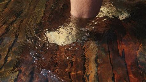 Naked Man Is Floating Underwater Dark Swimming Pool Subaquatic Shot Stock Video Video Of