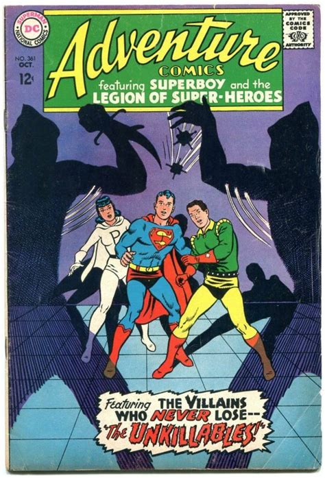 Adventure Comics 361 1967 DC SILVER AGE Superboy Legion Of Super