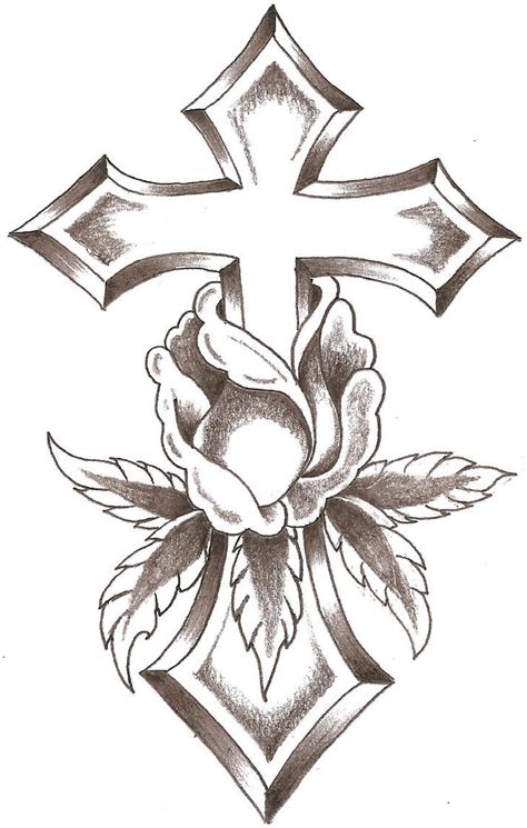 Cross Rose By Thelob On Deviantart