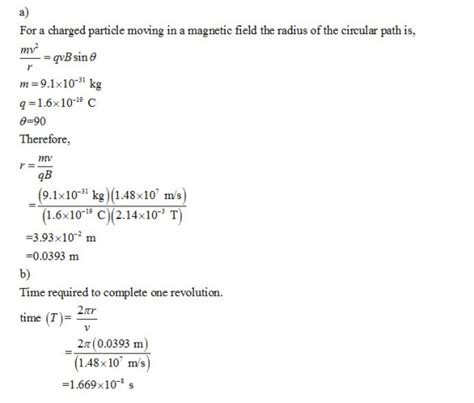 An Electron Moves In A Circular Path Perpendicular To A Uniform Magnetic Field With A Magnitude