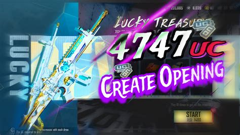 LUCKY TREASURE SCAR L CREATE OPENING PUBG MOBILE 4747 UC ONLY