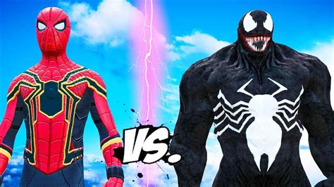 Ultimate Spiderman Iron Spider Vs Venom