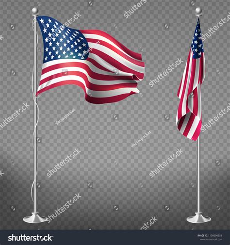 2,371 American flag pole isolated Stock Vectors, Images & Vector Art ...