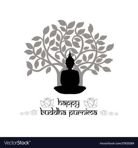 Buddha Purnima Royalty Free Vector Image Vectorstock