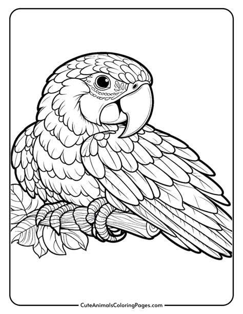 Macaw Coloring Pages 7 Free Printable Pages Cute Animals Coloring Pages