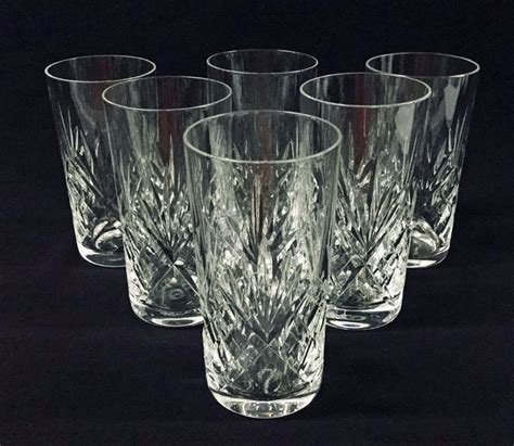 Vintage St Louis Crystal Highball Glasses Cynthia Findlay Fine