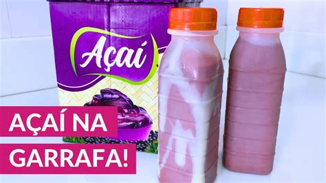 A A Na Garrafa Milkshake De A A Receita F Cil Para Fa A E Venda