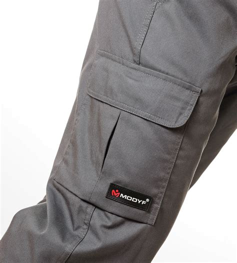 Pantalon De Travail Gris Confortable Sans M Tal Apparent Modyf