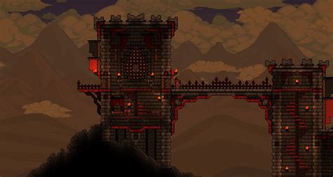 Terraria Khaios Build Fortress Terrarium Base Terraria House