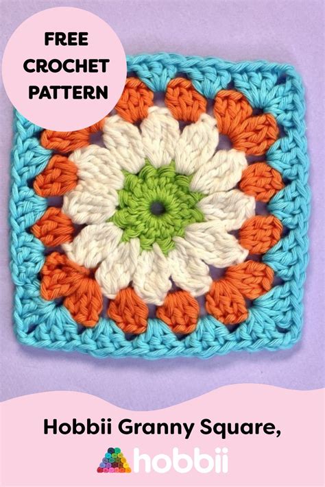 Hobbii Granny Square Daisy Free Crochet Pattern Artofit