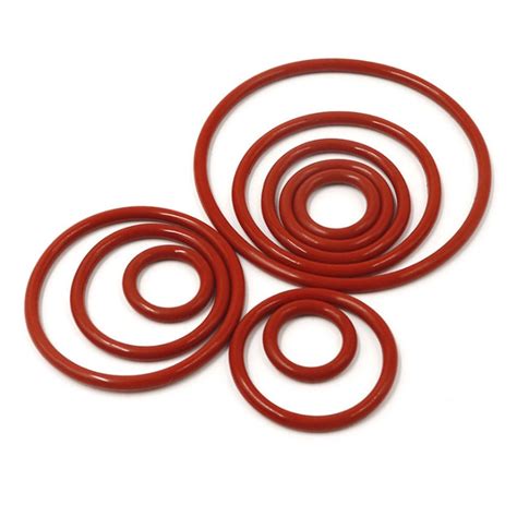 25 50pcs Red VMQ Silicone O Ring CS 3 5mm Outer Diameter 18 To 27mm