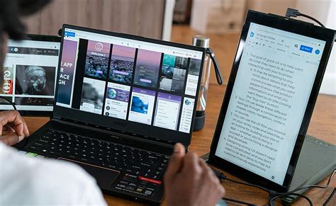 This dual-display laptop monitor gives you 12.5 more inches of screen
