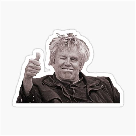 "Gary Busey" Sticker for Sale by Erik Johnson | Redbubble