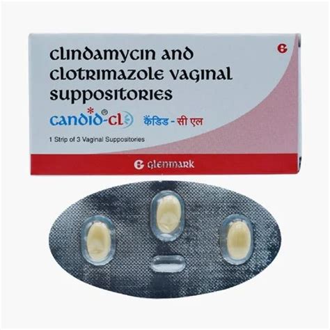 Clindamycin Clotrimazole Vaginal Suppositories Strength 100 Mg