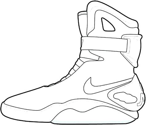 Running Shoe Coloring Page at GetDrawings | Free download