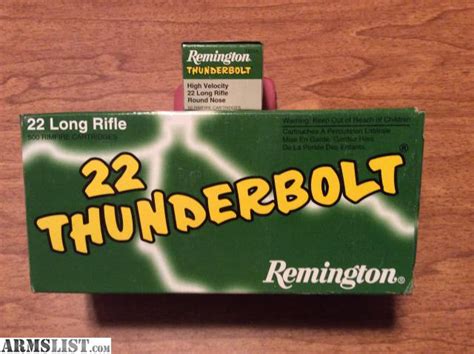 Armslist For Sale Remington Thunderbolt 22 Lr High Velocity Round Nose 40grs 500 Rounds