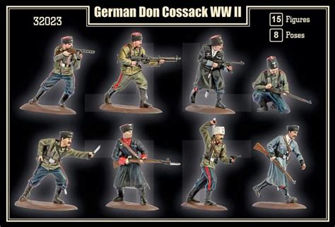 Wwii German Don Cossacks 15 Figures In 8 Poses Two In Stock