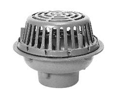 Z Ip Zurn Dia Roof Drain Low Silhouette Dome Pipe