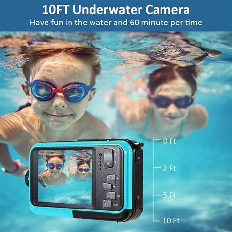 Underwater Camera Ft Waterproof Digital Camera K Mp Full Hd Dual