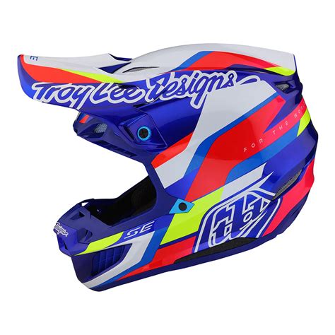 Capacete Troy Lee Designs Se Ece Composite Azul Loja Motocross