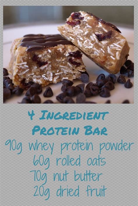 Protein Bar Recipe With Only 4 Ingredients So Easy