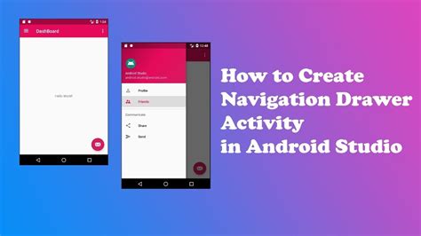 How To Create Android Navigation Drawer With Activities YouTube