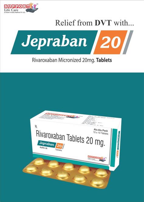 Rivaroxaban 20 Mg Tablets Manufacturer Supplier Pcd Franchise