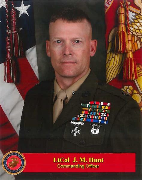 LtCol John M Hunt 1st Marine Division Biography