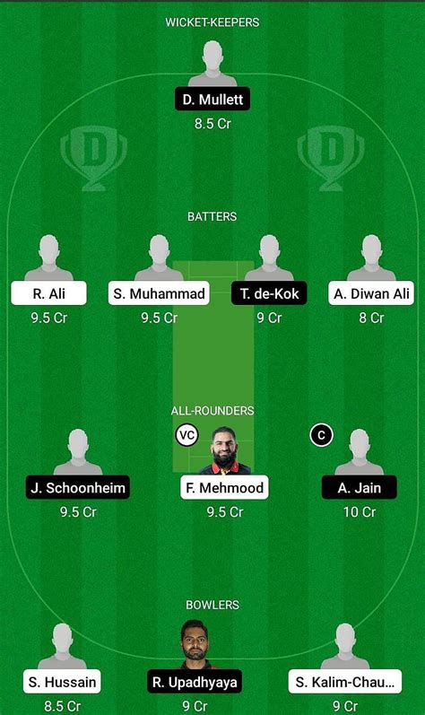 OEX Vs VOC Dream11 Prediction Fantasy Cricket Tips Today S Playing