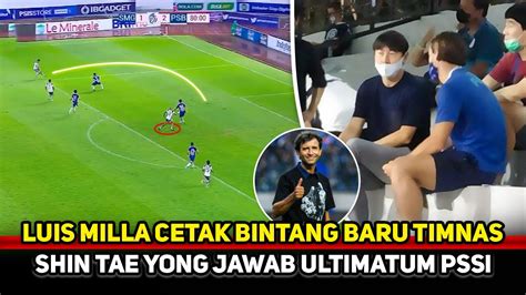 SHIN TAE YONG TAKJUB Luis Milla Bantu Cetak Bintang Andalan Timnas