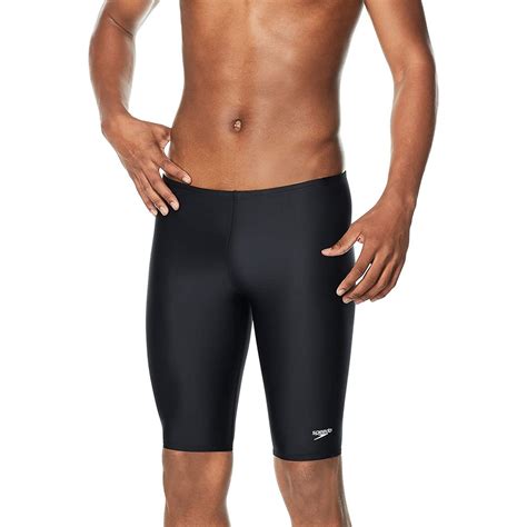 Traje De Ba O Speedo Nataci N Solid Splice Jammer Negro Hombre Deporpriv