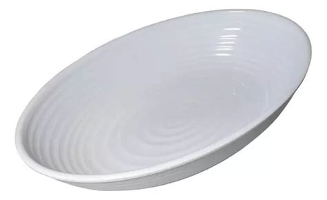 Saladeira Oval Melamina Branca Travessa Servir Buffet Cm Mercadolivre